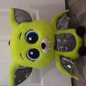 Giant green bat stuffed animal